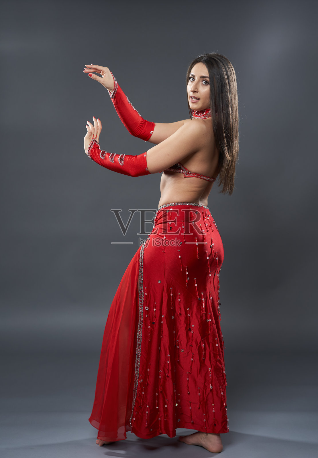 阿拉伯肚皮舞女郎照片摄影图片