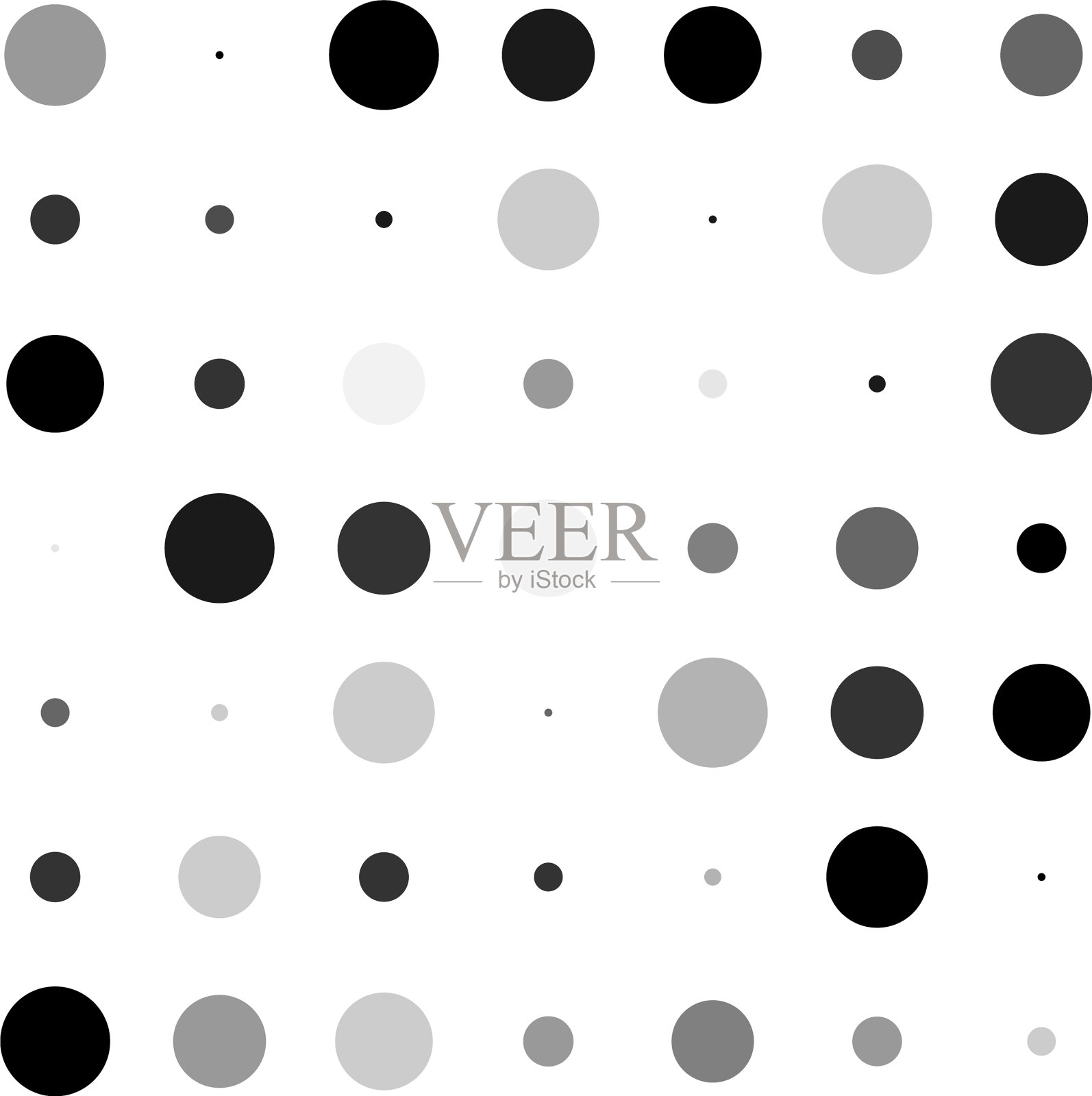 7x7圆点变异设计点斑插画图片素材