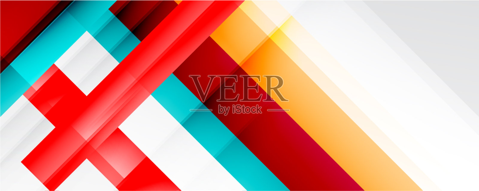 带有阴影线的几何抽象背景插画图片素材