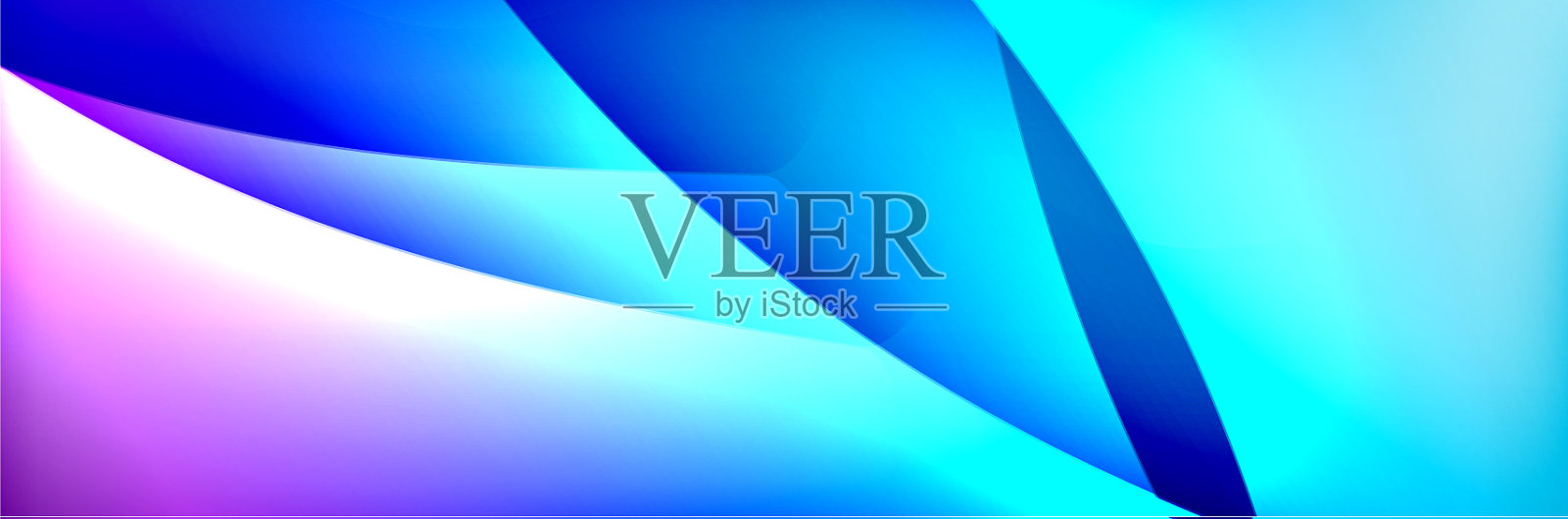 流体梯度霓虹彩色波抽象插画图片素材