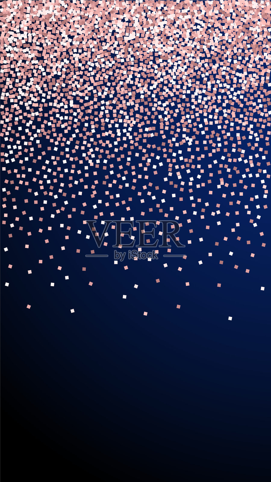 粉金色奢华闪闪的五彩纸屑插画图片素材