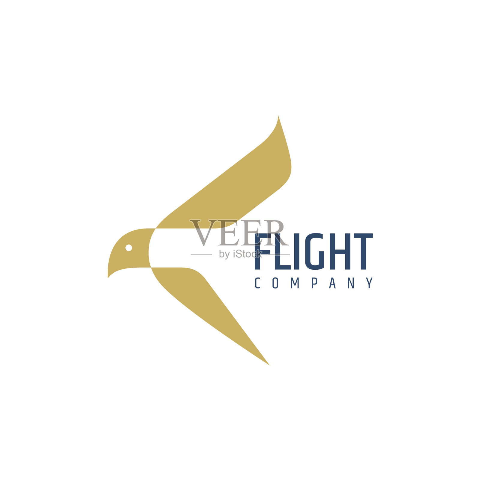 鸟的标志插画图片素材