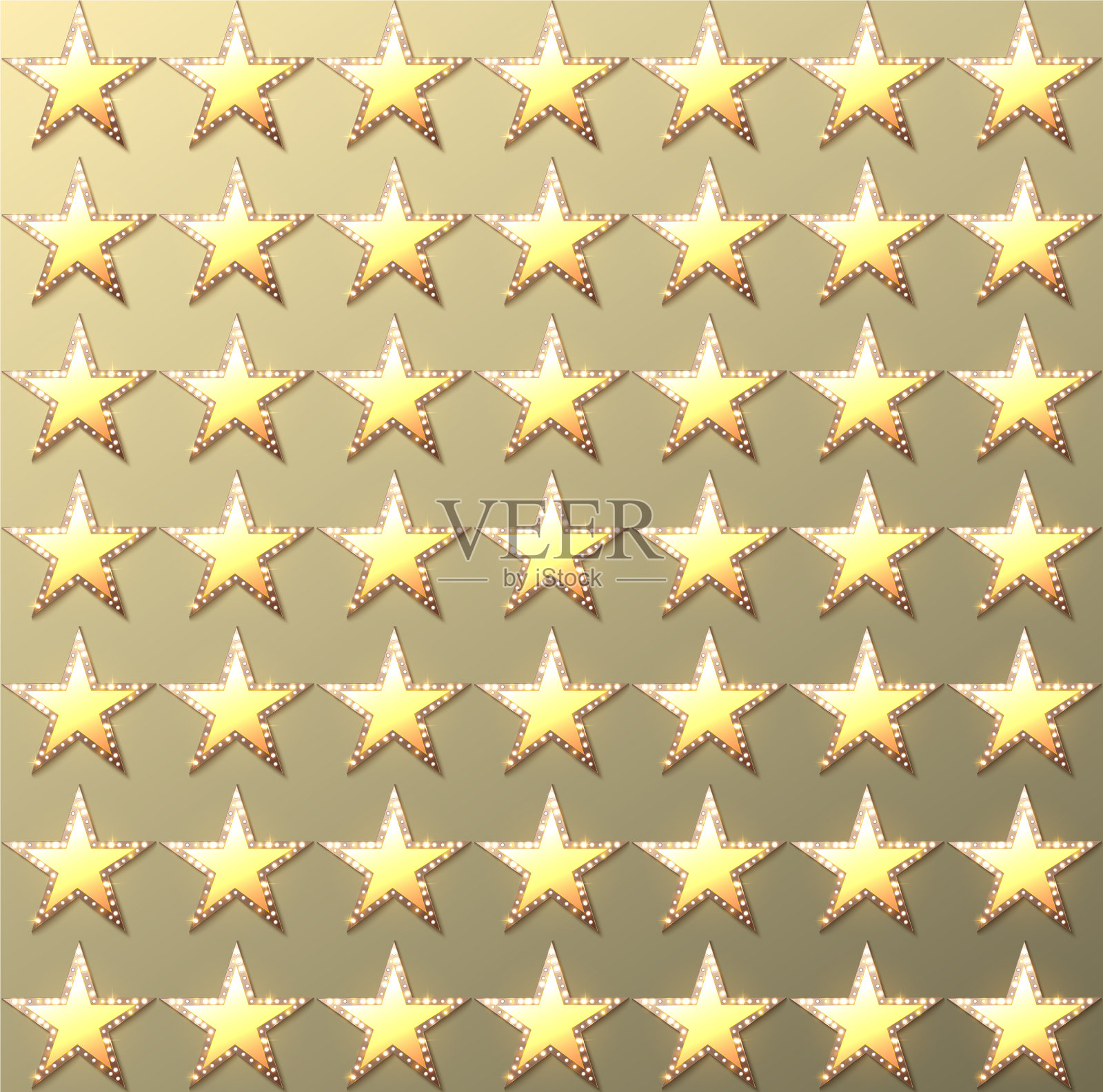 星光闪耀金色背景插画图片素材