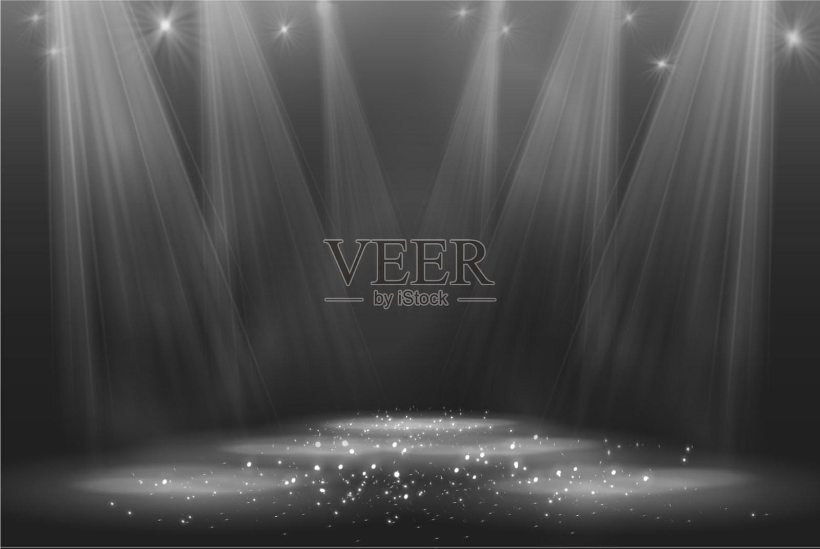 聚光灯下的背景插画图片素材