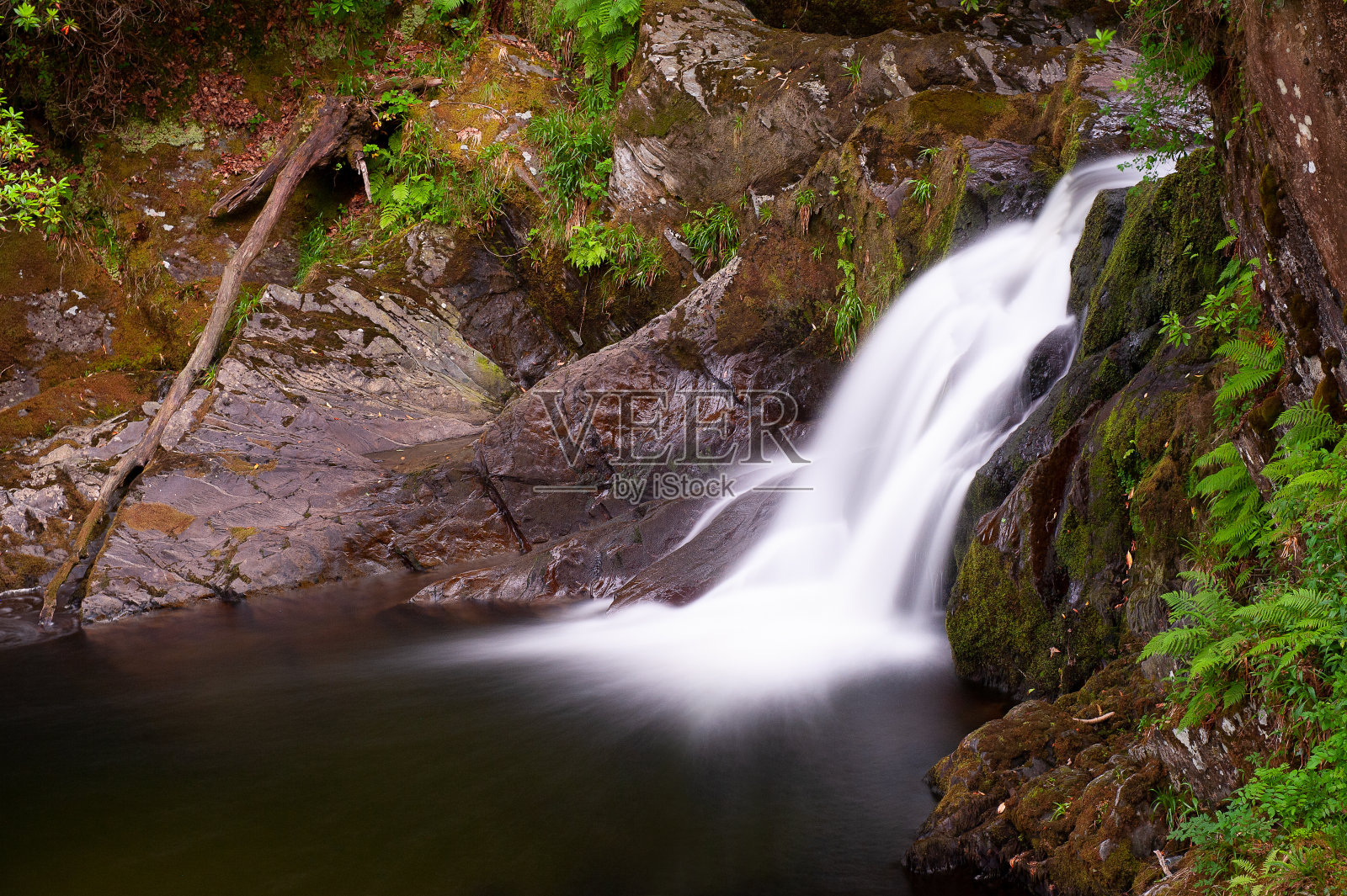 慢快门速度瀑布照片摄影图片