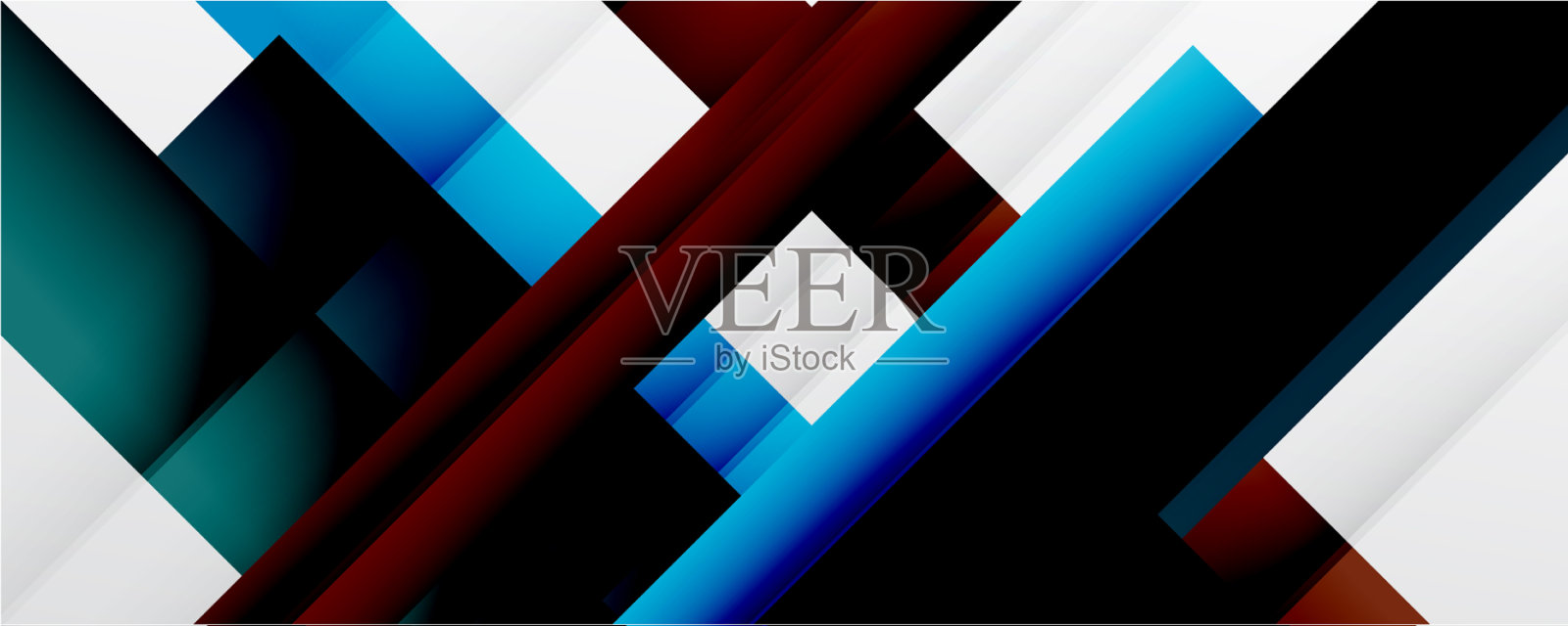 带有阴影线的几何抽象背景插画图片素材