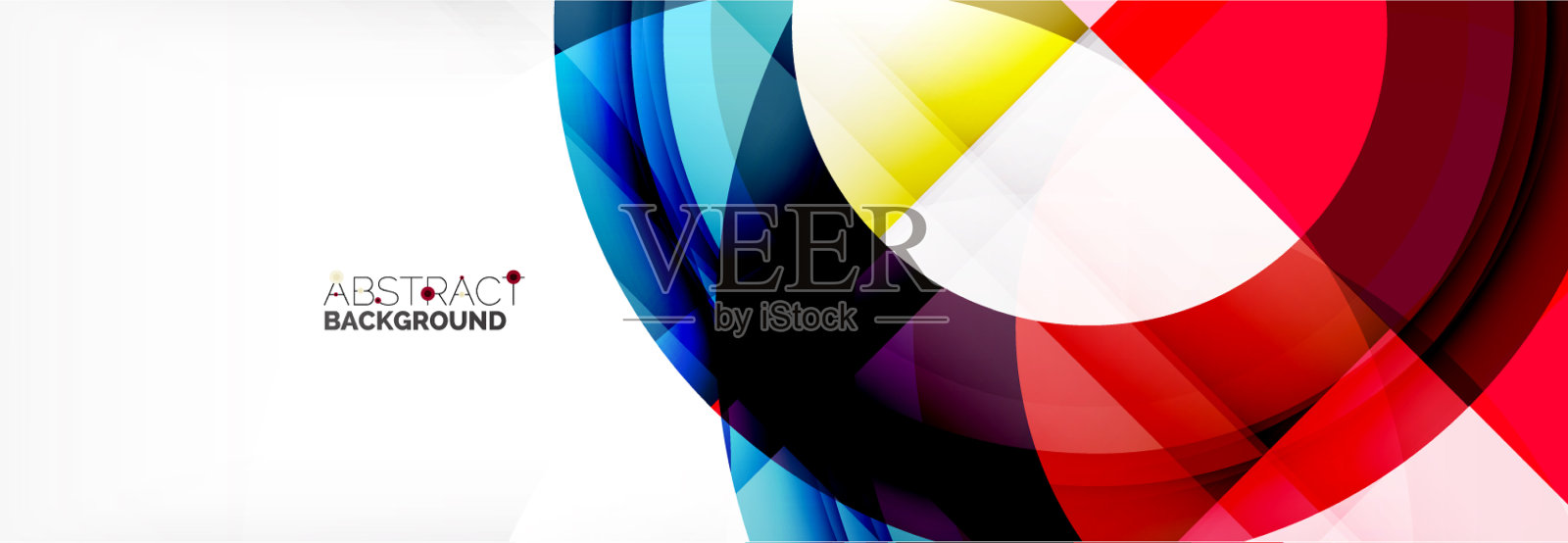 圆形形状三角形和圆形现代插画图片素材