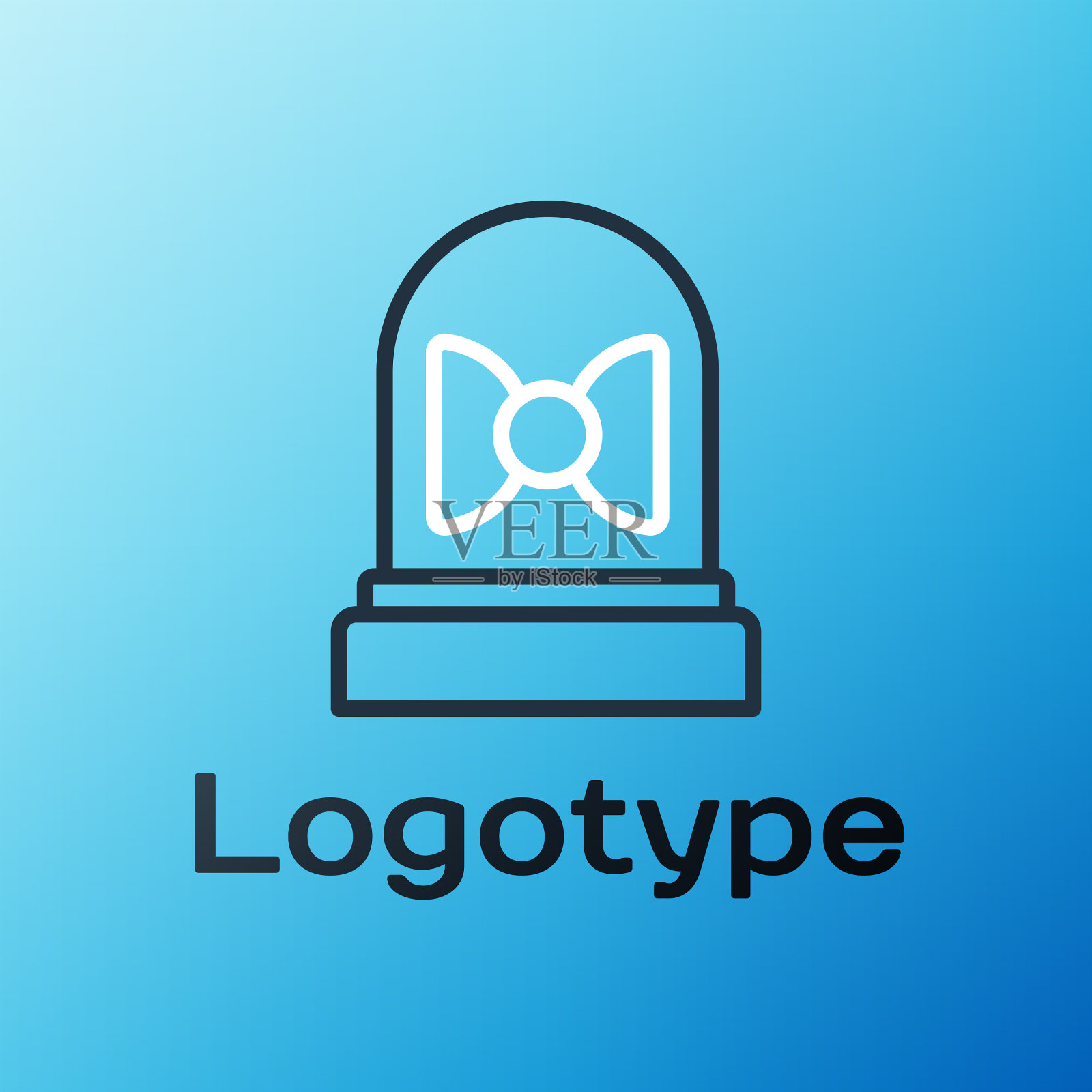 线运动传感器图标隔离在蓝色图标素材