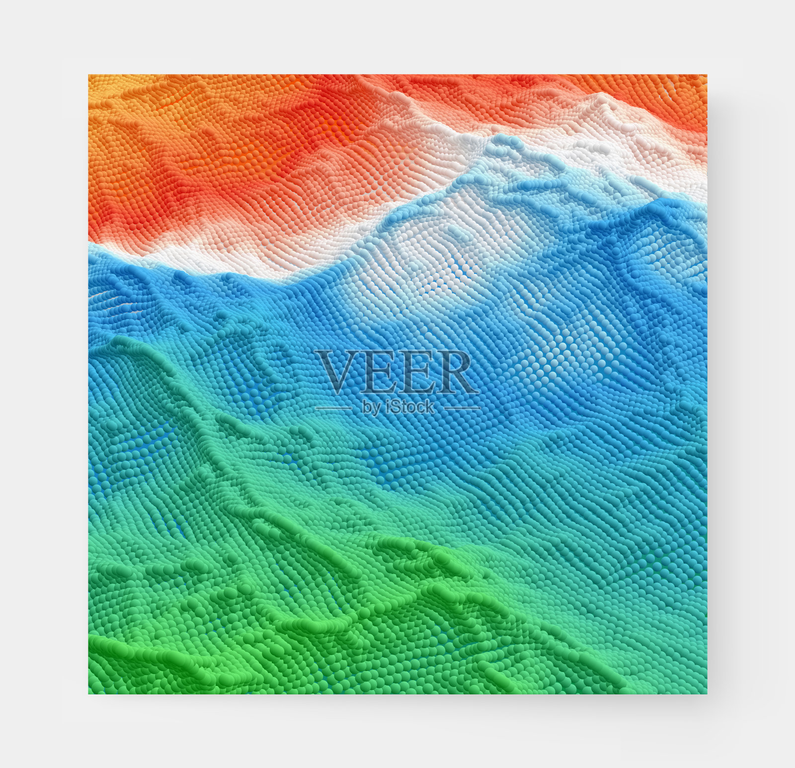 摘要纹理。背景与动态粒子。3 d矢量插图。插画图片素材