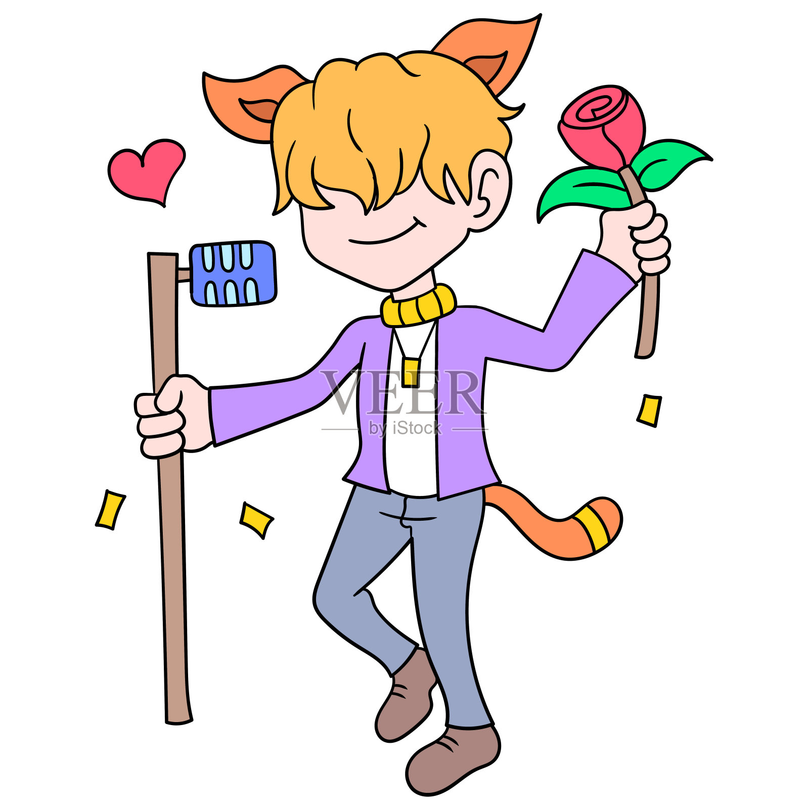 卡通贴纸设计元素图片