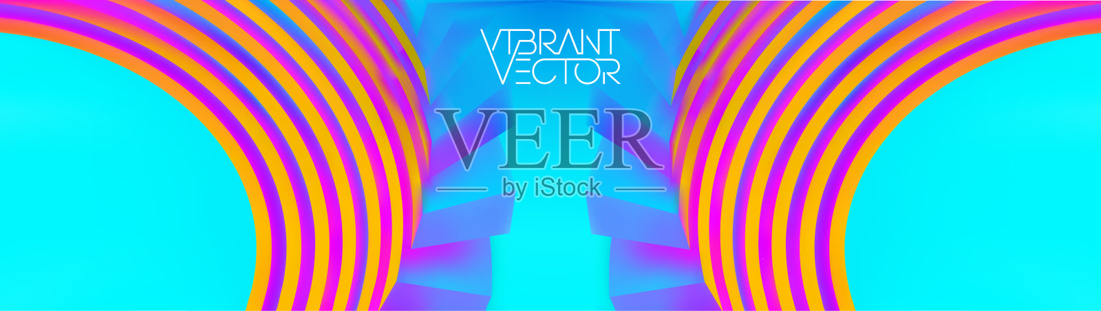 几何色彩的背景未来数字紫色概念。摘要梯度数字向量。插画图片素材