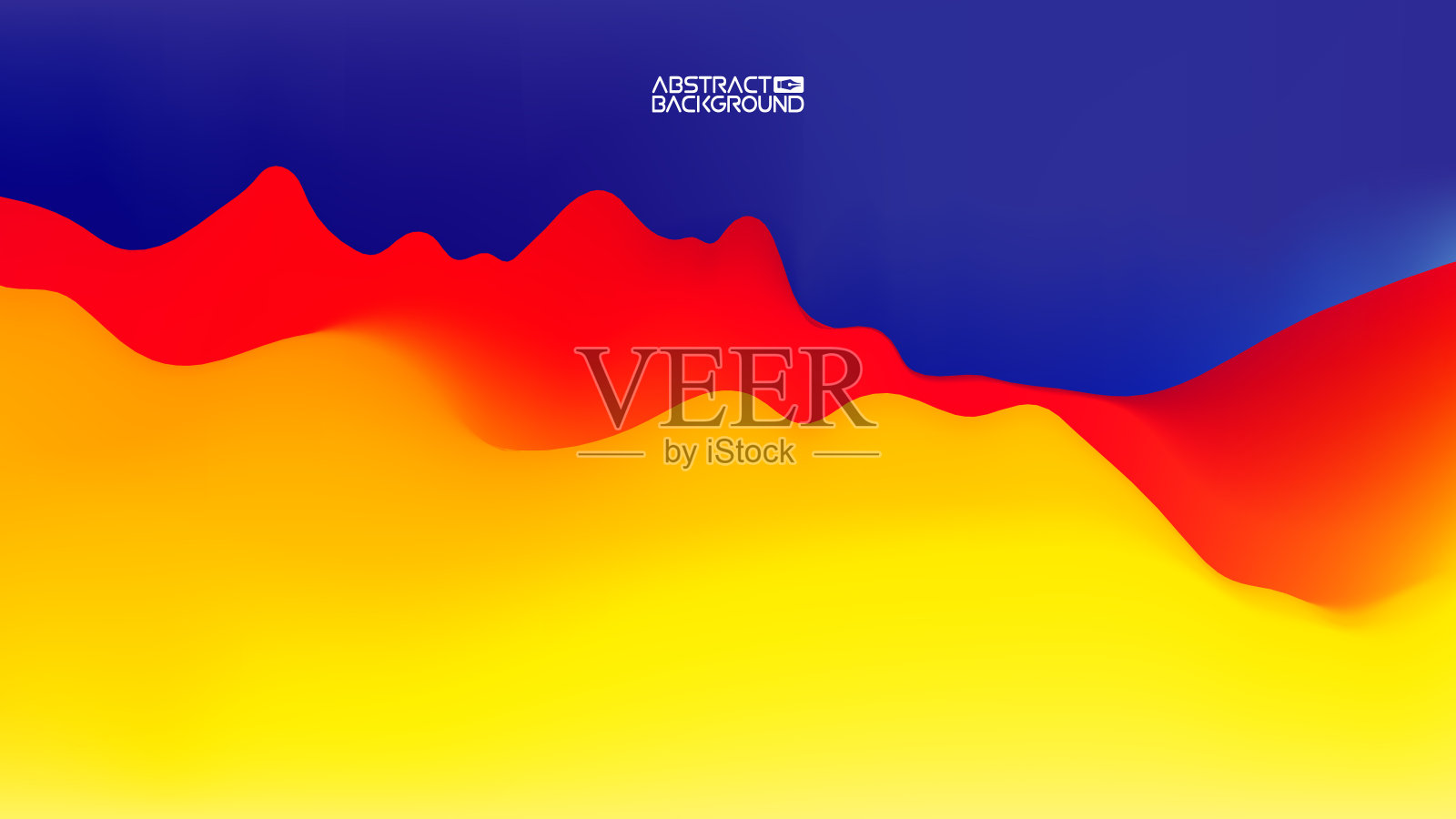 梯度波抽象背景。表示模板。彩色波浪背景矢量。每股收益10插画图片素材