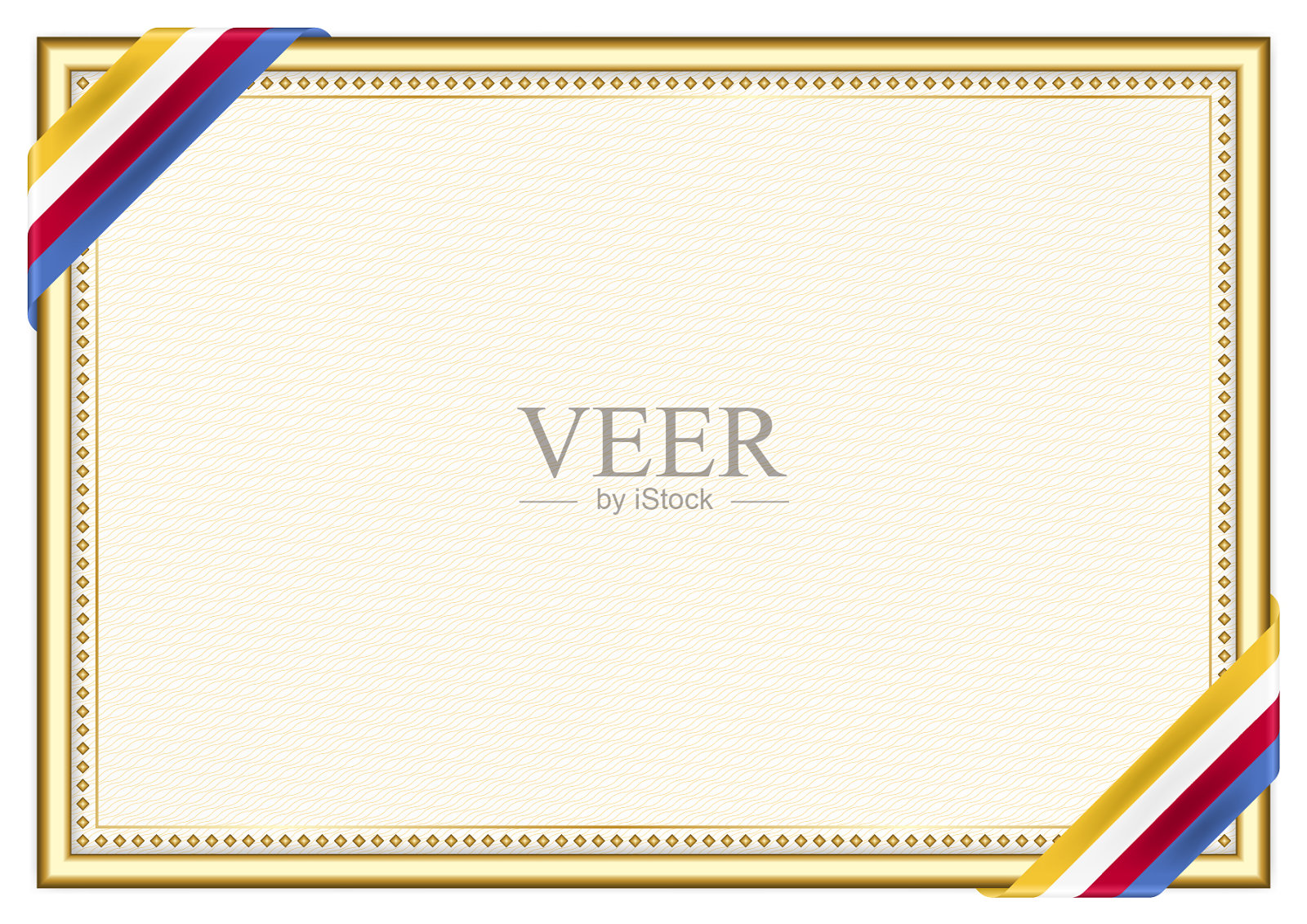 用科摩罗国旗画横框和边框插画图片素材