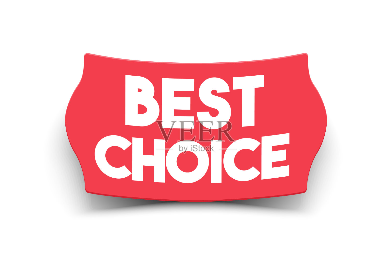 矢量插图最佳选择贴纸与3D效果插画图片素材