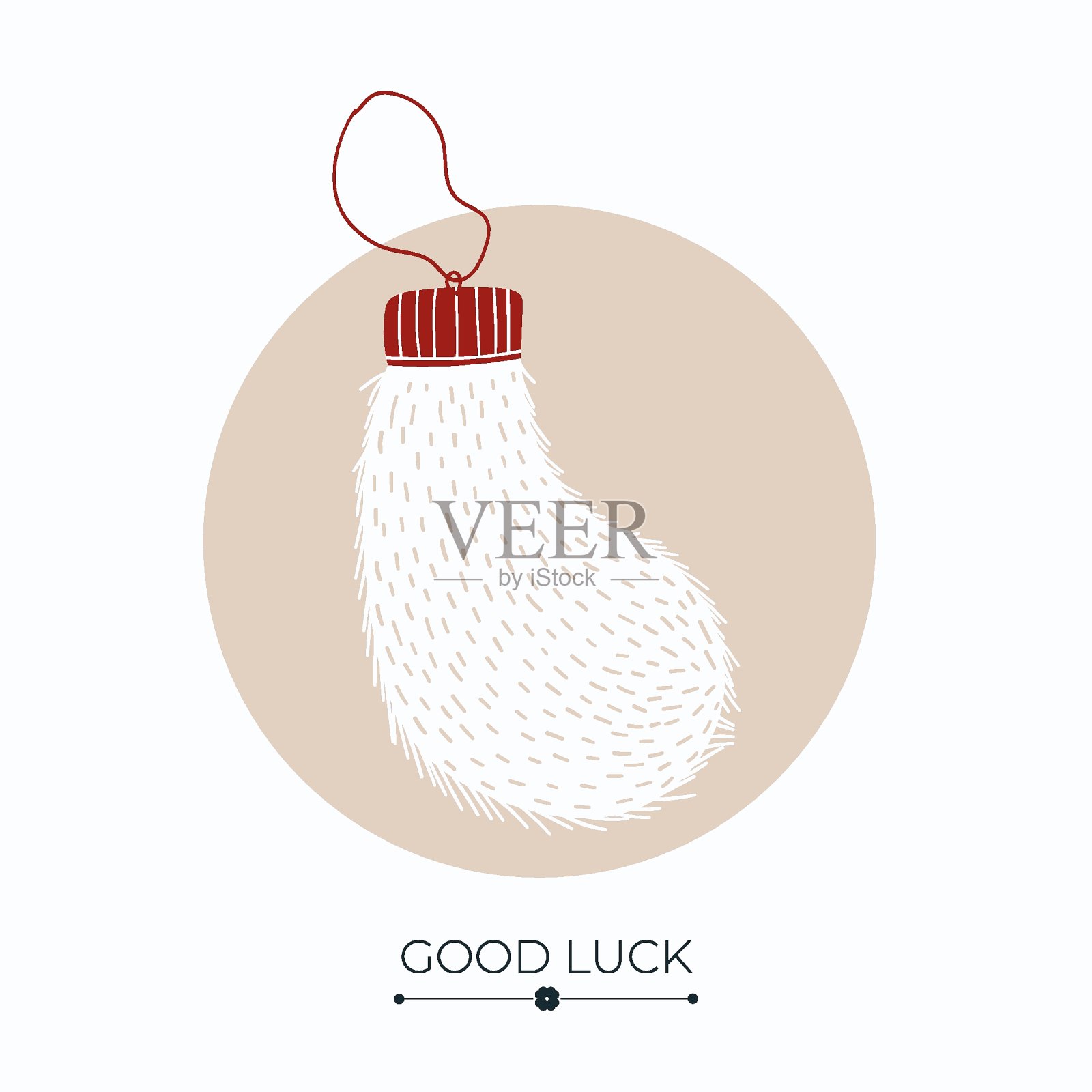 兔脚幸运符插画图片素材