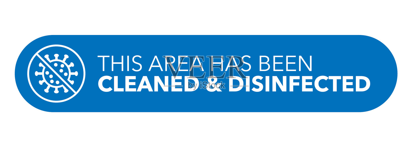 消毒区不干胶标签标牌区免费插画图片素材