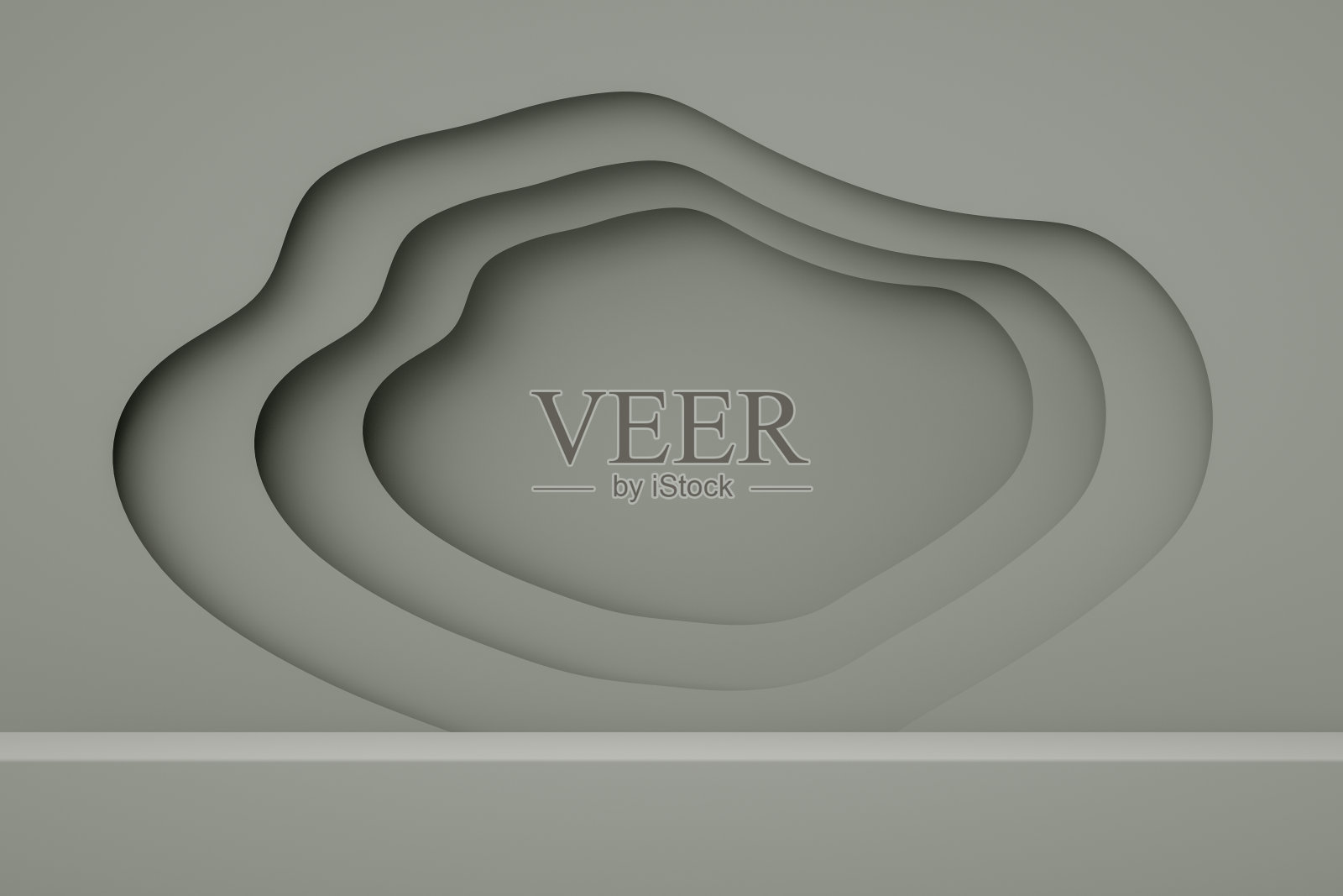 空的商品展示台，平台，抽象极简剪纸背景照片摄影图片