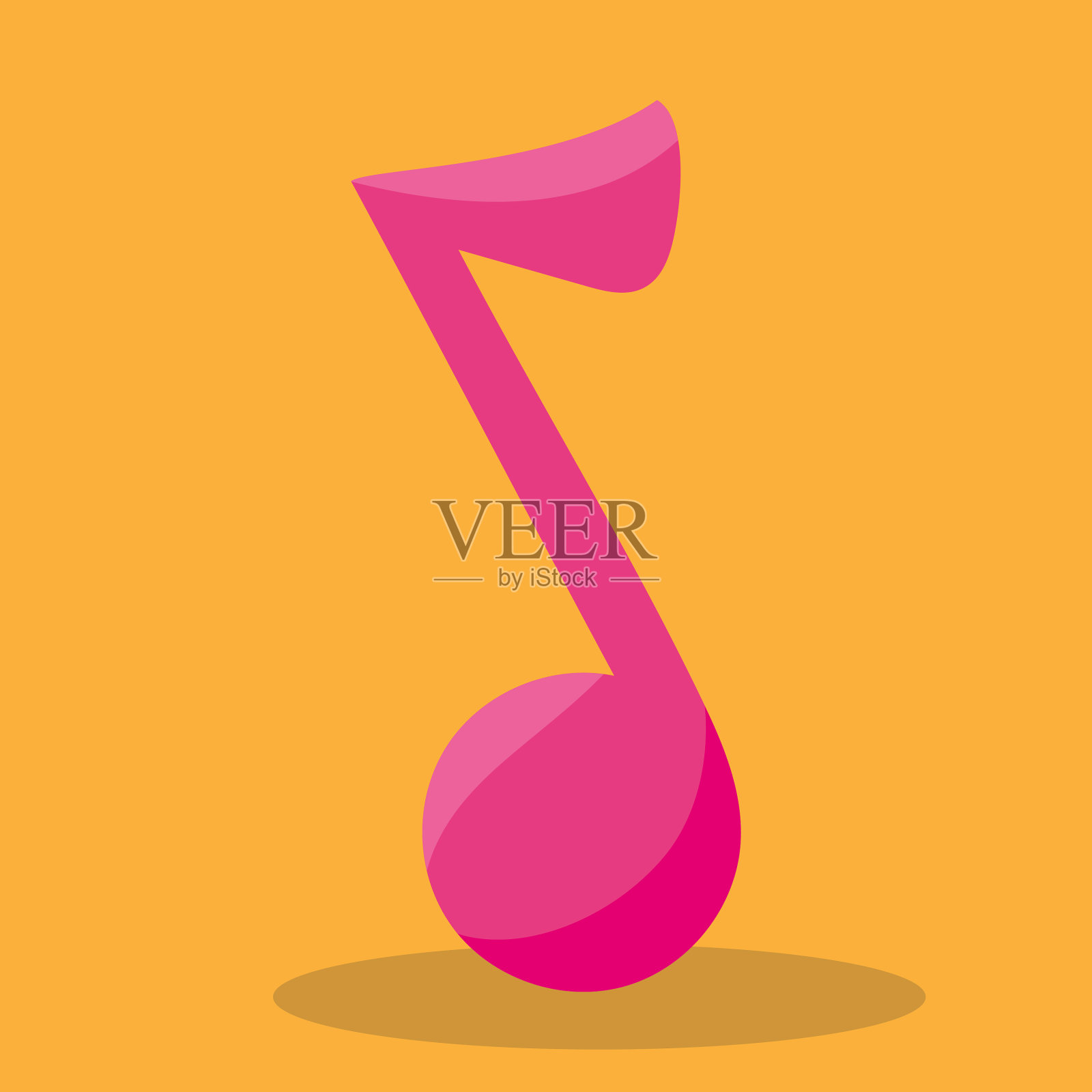 嬉皮士喜欢粉红色插画图片素材