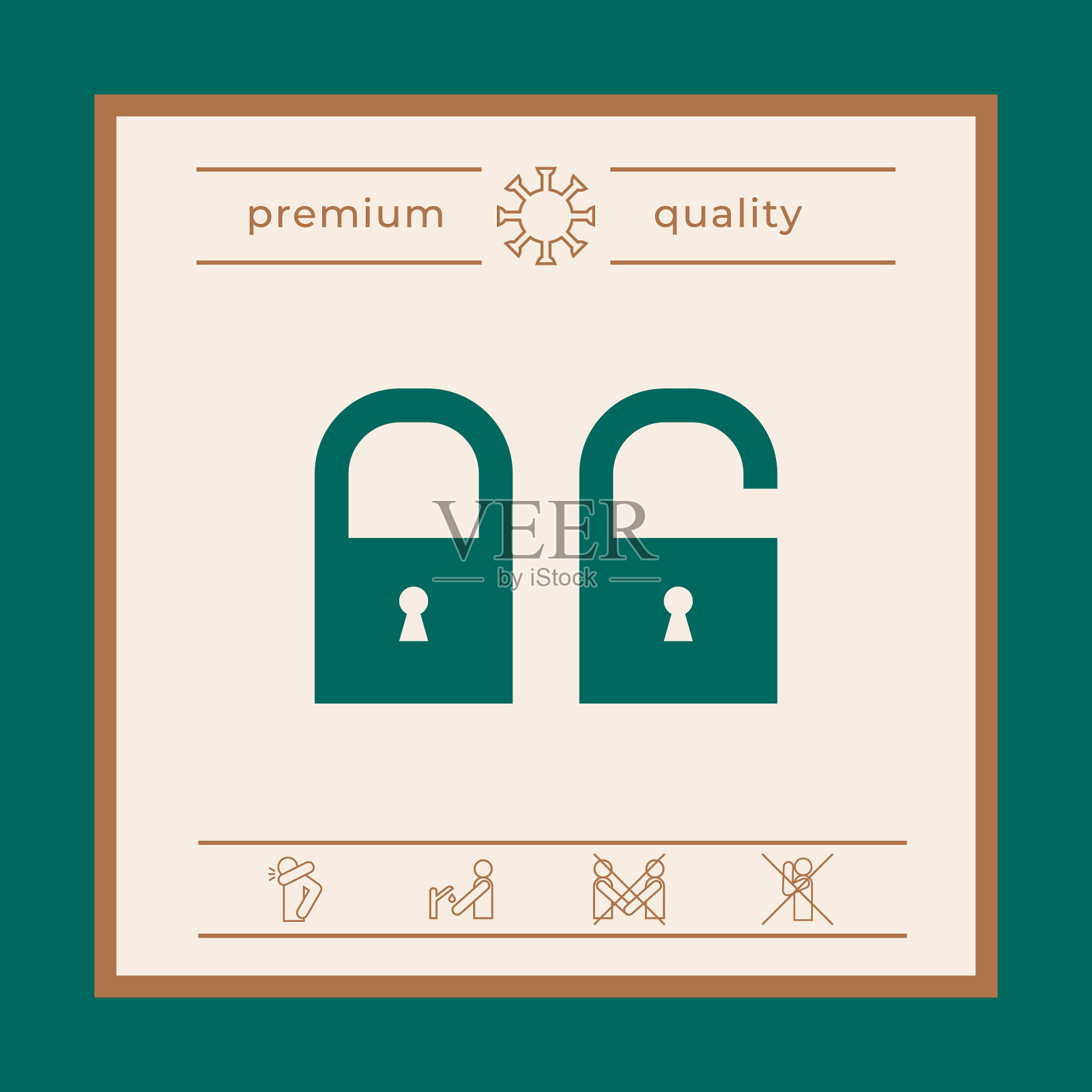 锁定解锁-设置图标图形元素为您图标素材