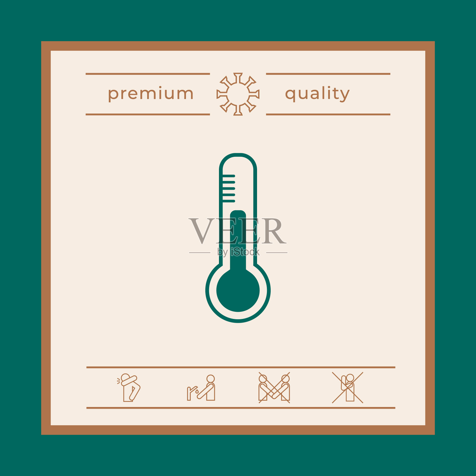 温度计图标符号图形元素为您插画图片素材