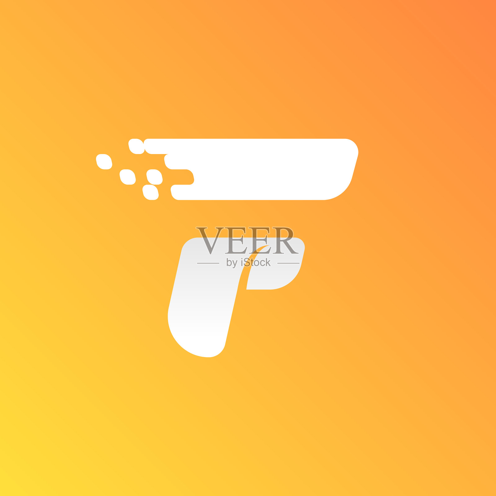 字母f快速标志与方格像素插画图片素材