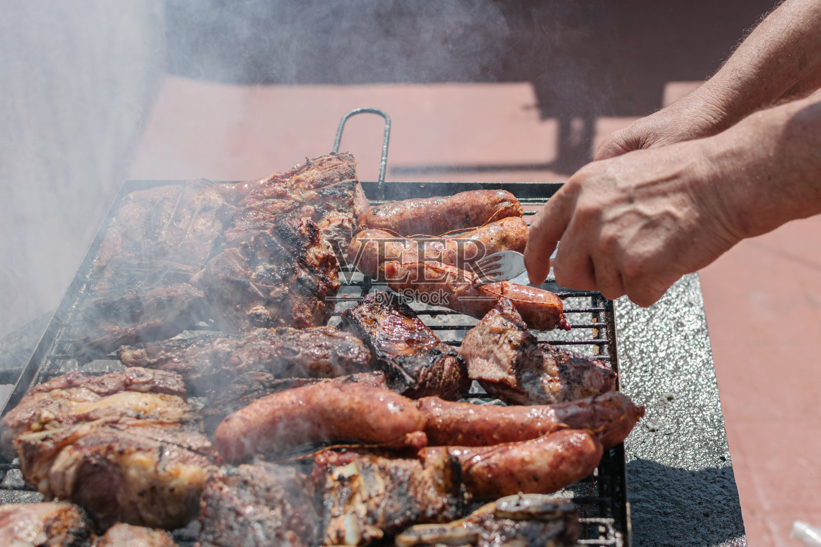 阿根廷烤肉烹饪- asado阿根廷照片摄影图片