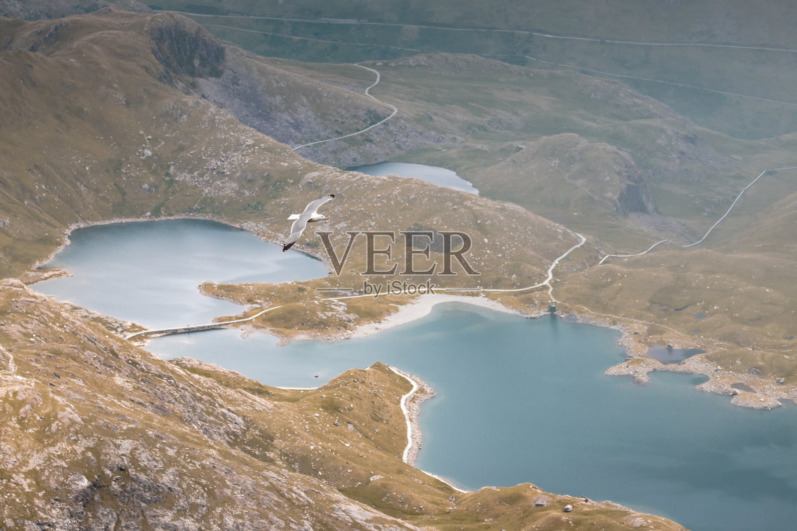 斯诺登山，斯诺登尼亚国家公园，威尔士，摄影照片摄影图片