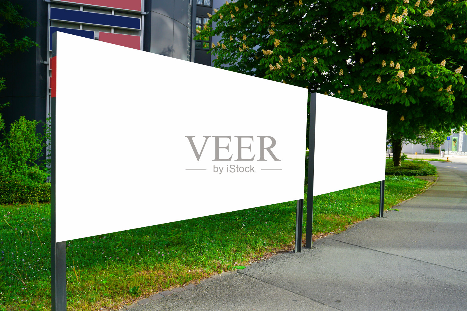 在街道上的广告牌模拟库存照片库存图像库存图片照片摄影图片