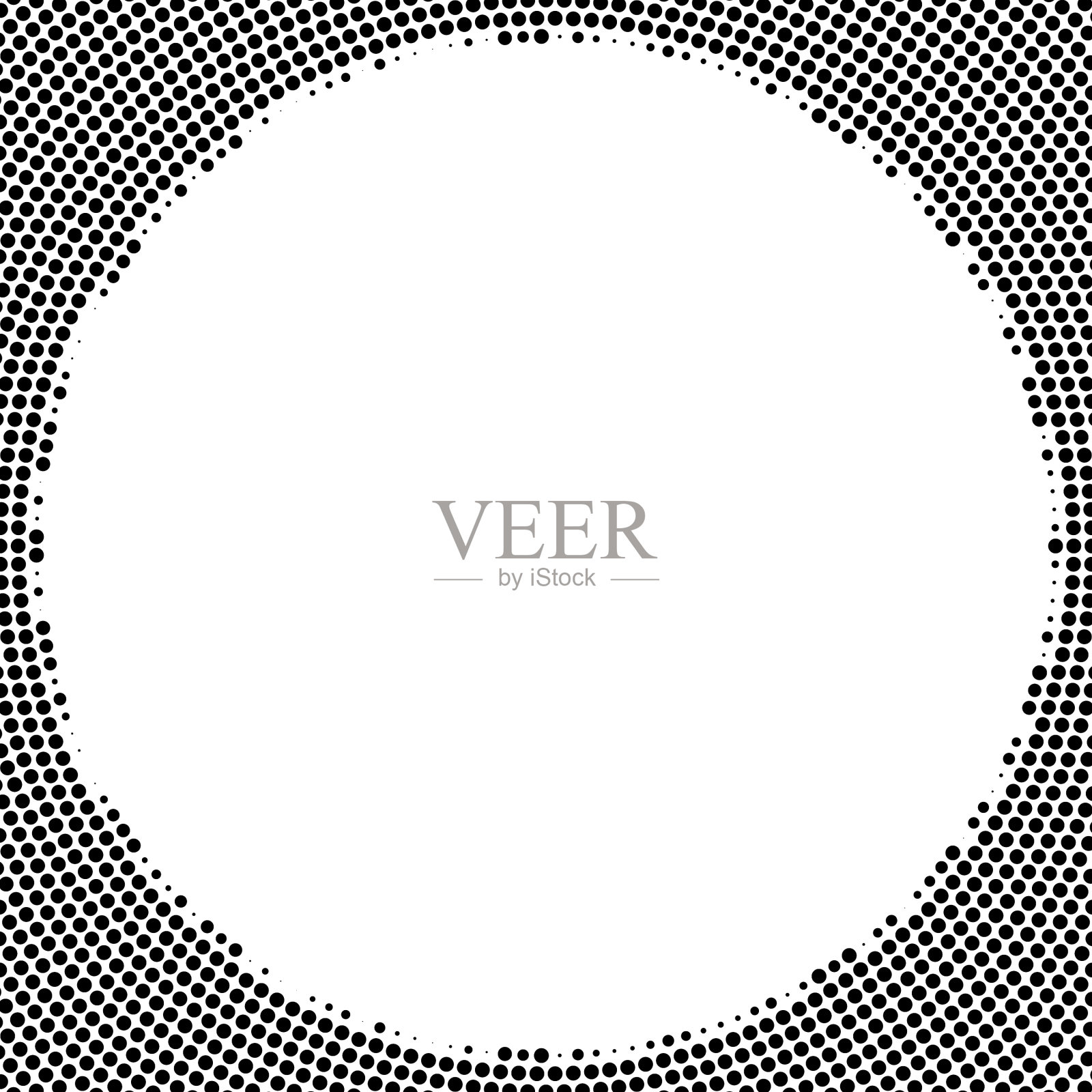 圆半色调屏幕一个点点斑点插画图片素材