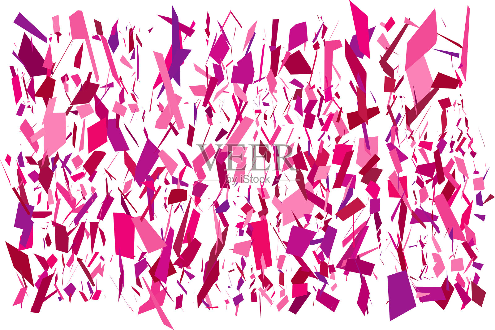 抽象艺术-随机几何形状生成插画图片素材