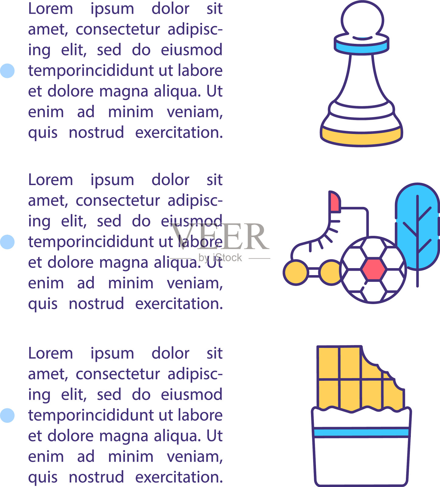 大脑开发提示概念图标与文本图标素材