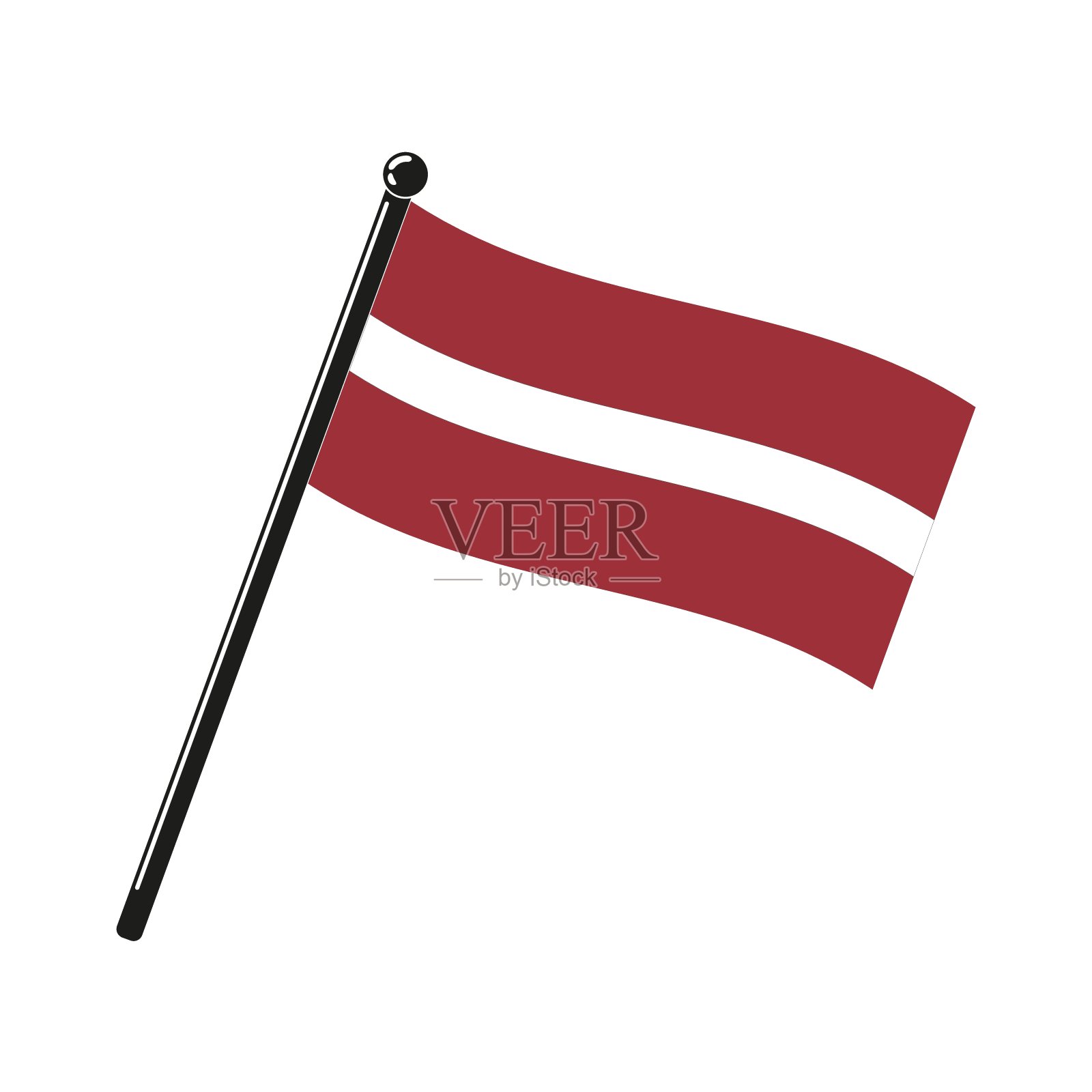 挂拉脱维亚国旗设计元素图片