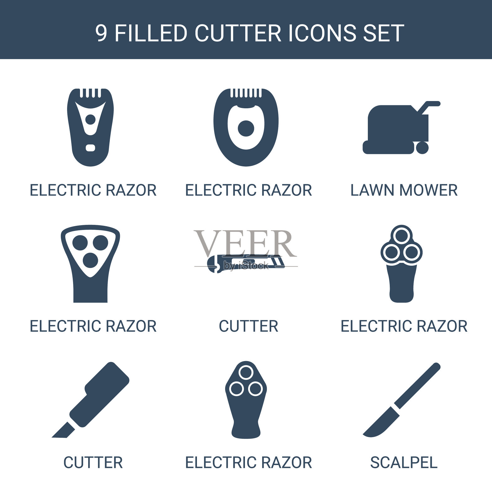 9刀图标插画图片素材