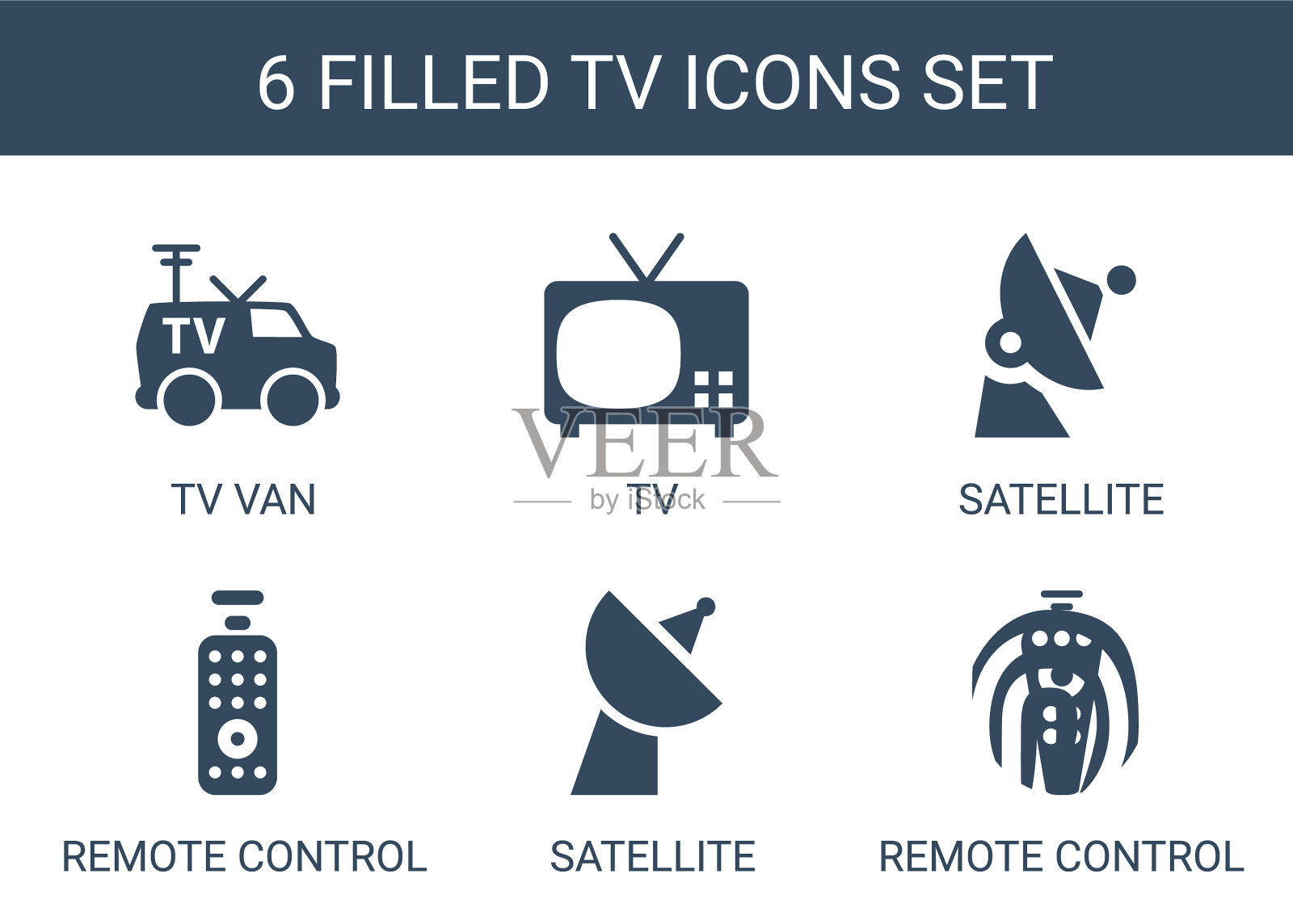 6电视图标图标素材