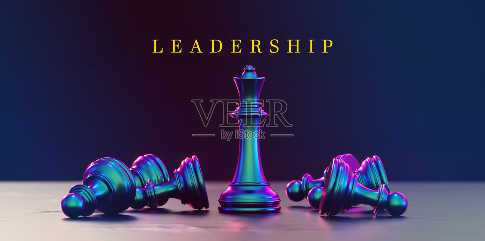 国际象棋王的领导概念照片摄影图片