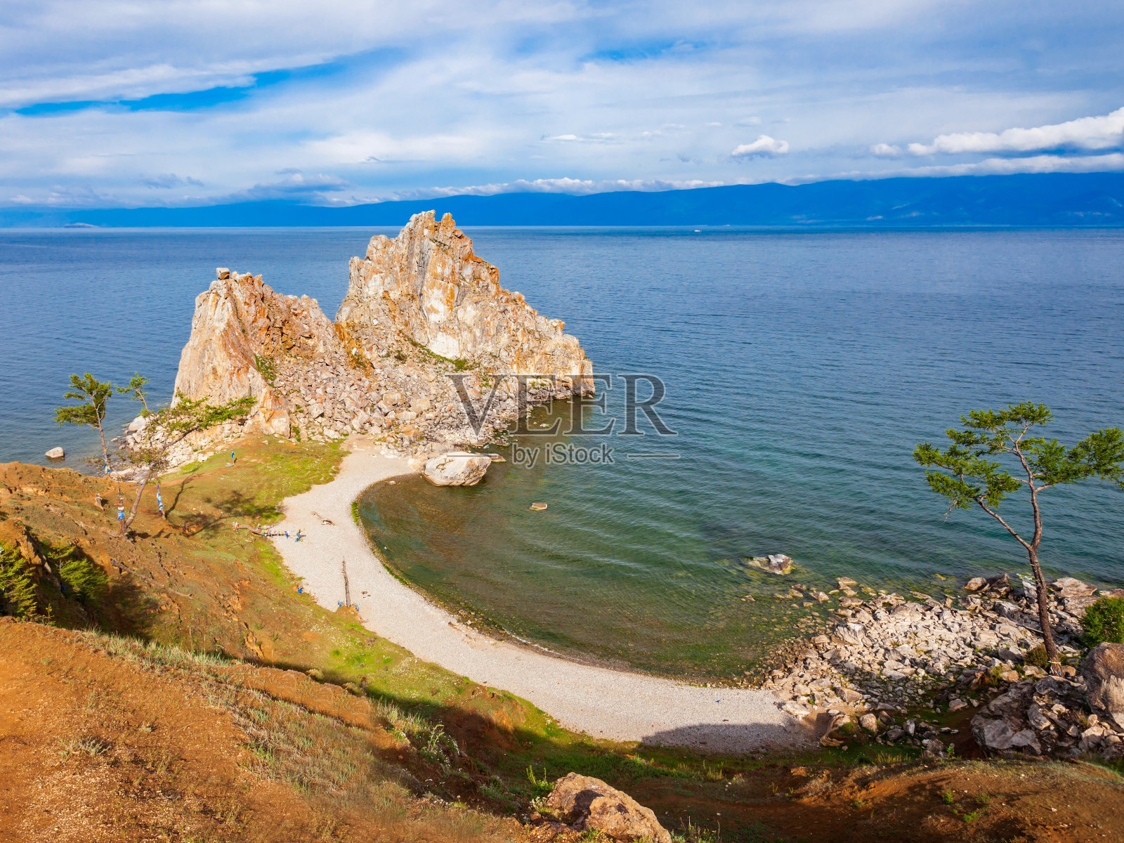俄罗斯西伯利亚的贝加尔湖照片摄影图片