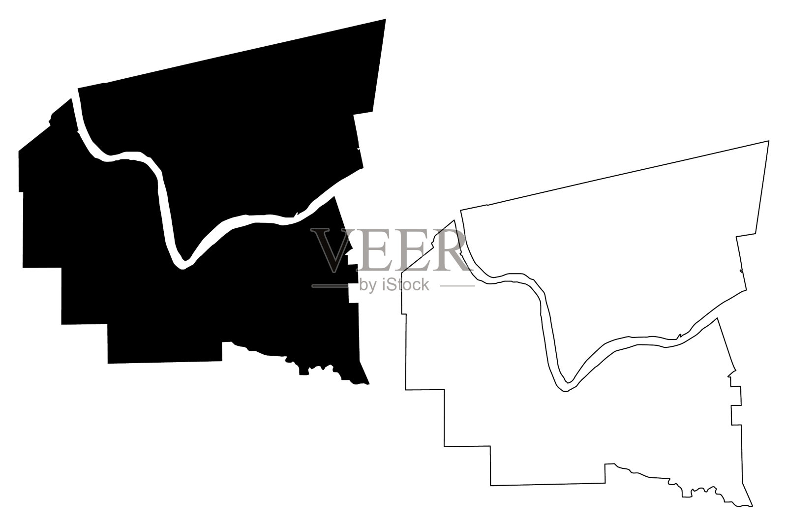 美国路易斯安那州圣詹姆斯县插画图片素材