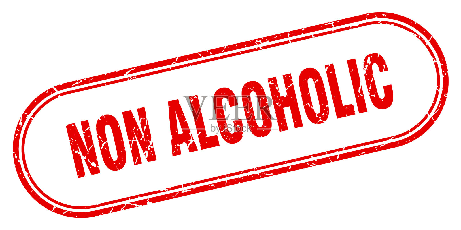 非酒精邮票圆形grunge纹理标志插画图片素材
