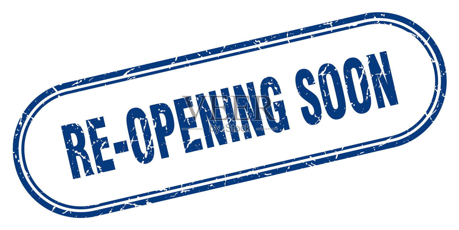 重新开放很快邮票圆形grunge纹理插画图片素材