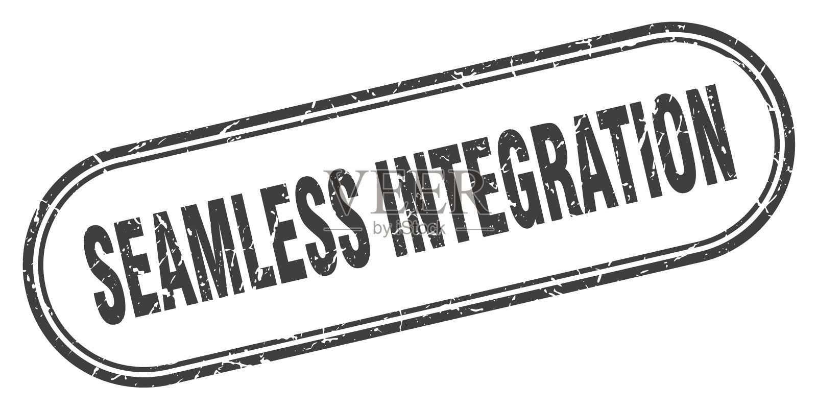 无缝集成邮票圆形垃圾插画图片素材