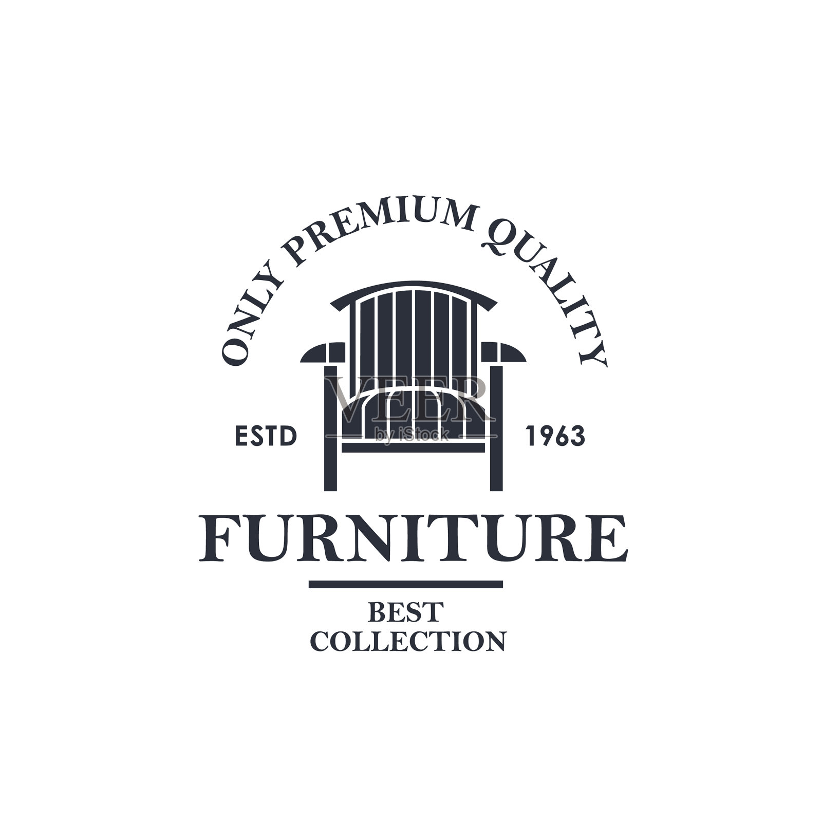 软家具标签插画图片素材