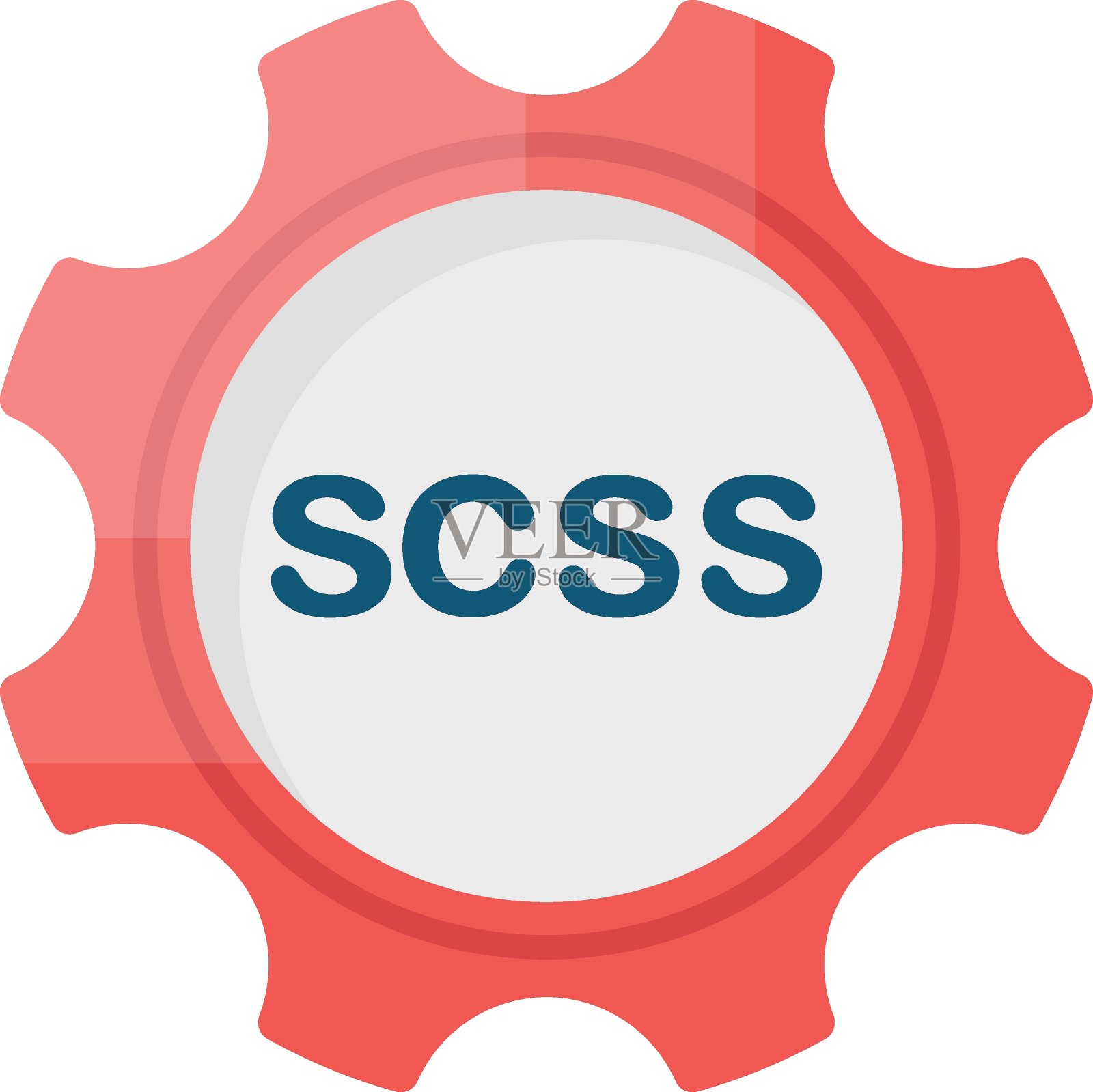 Scss样式表语言概念，黑色格式向量颜色图标设计，软件和web开发符号在白色背景，计算机编程和编码股票插图插画图片素材