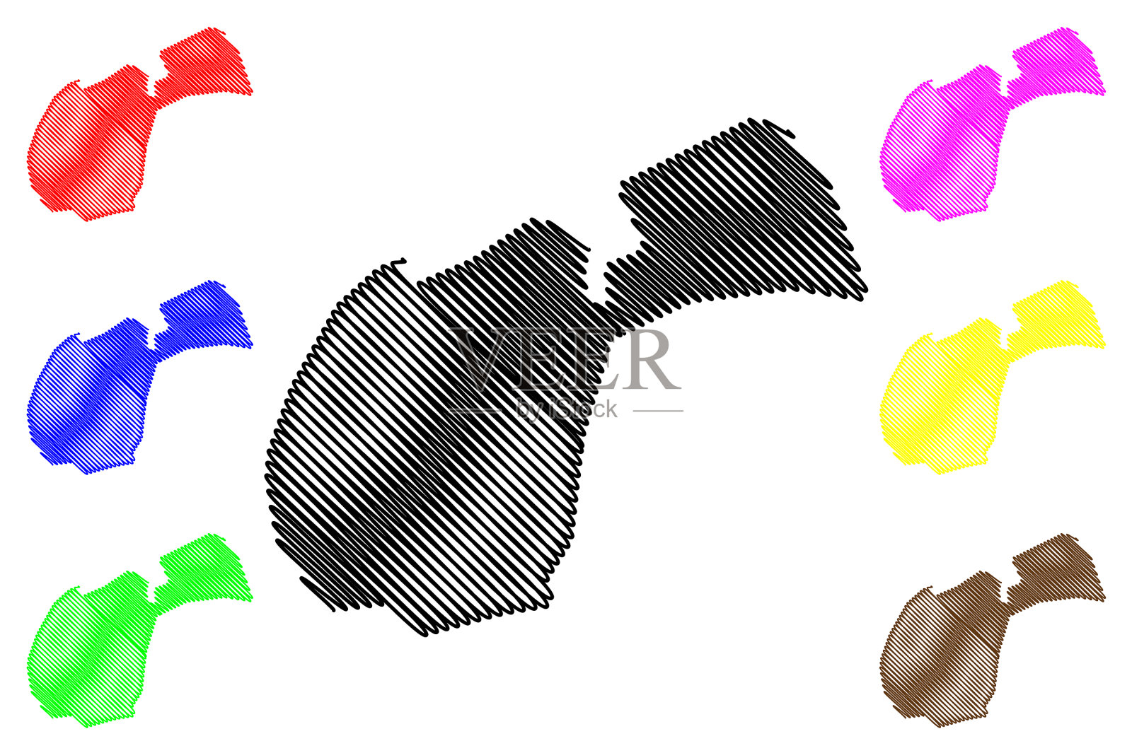 伊朗波斯伊斯兰共和国阿达比勒市插画图片素材
