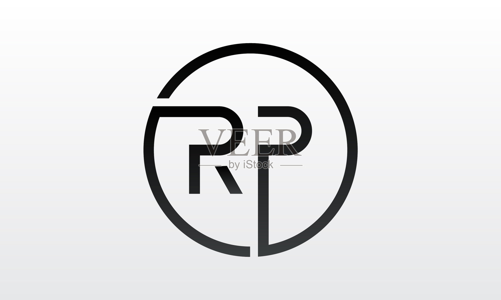 首rp字母标志具有创意的现代插画图片素材