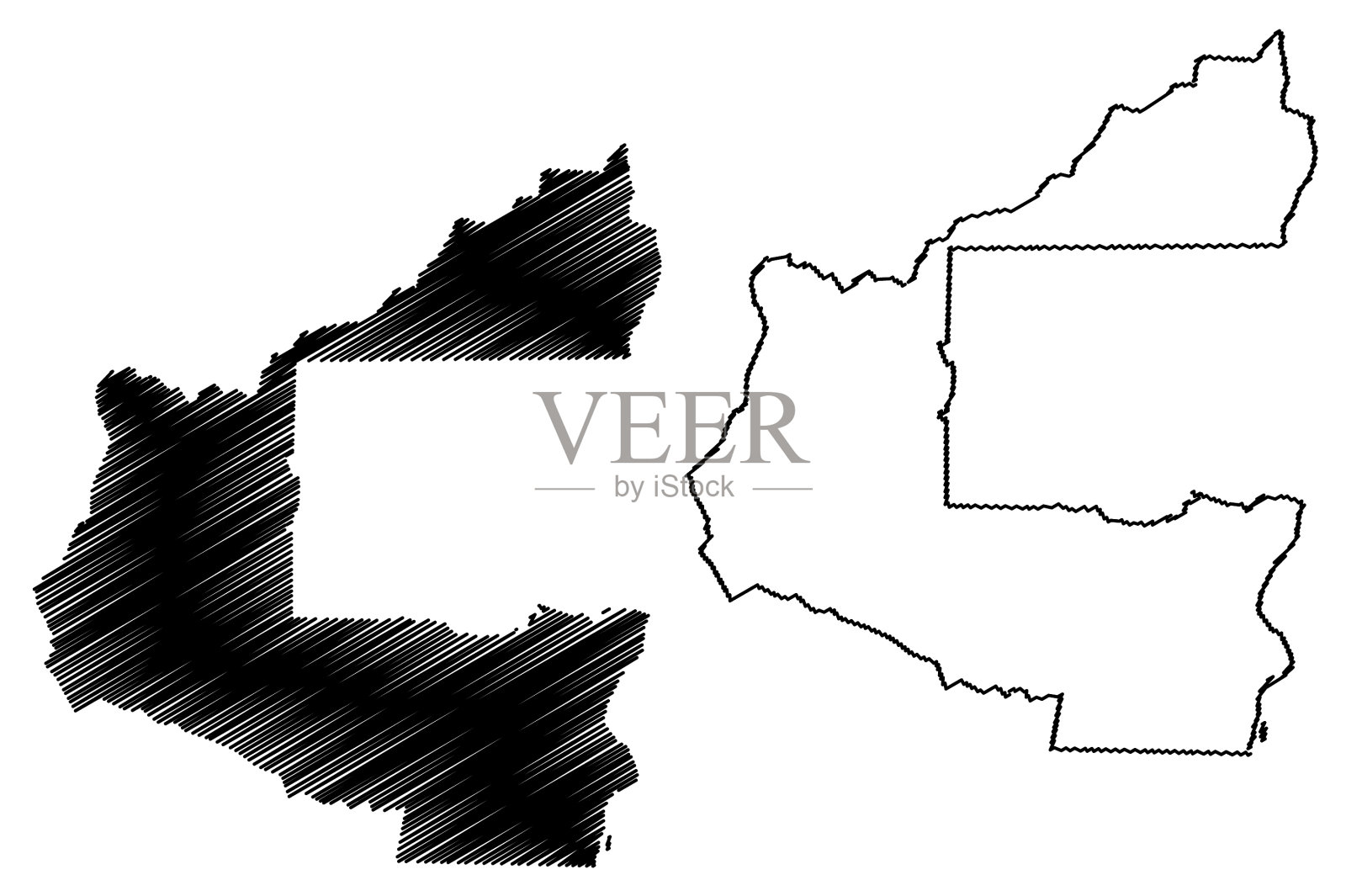 多民族国家玻利维亚圣克鲁斯市插画图片素材