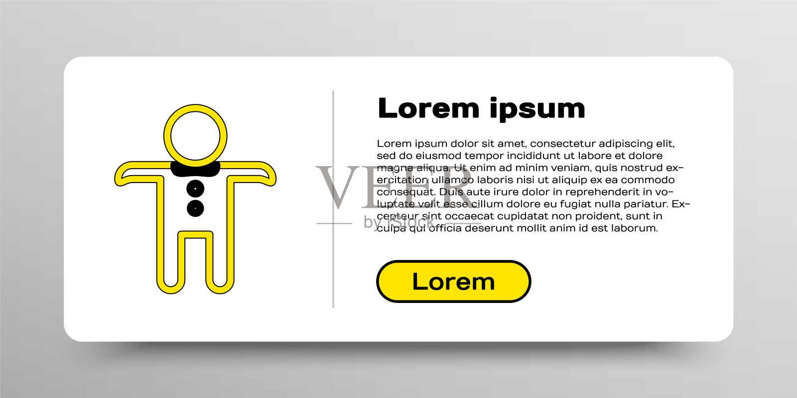 Line假日姜饼人饼干图标孤立在白色背景。饼干的形状的人与糖衣。色彩斑斓的轮廓的概念。向量插画图片素材