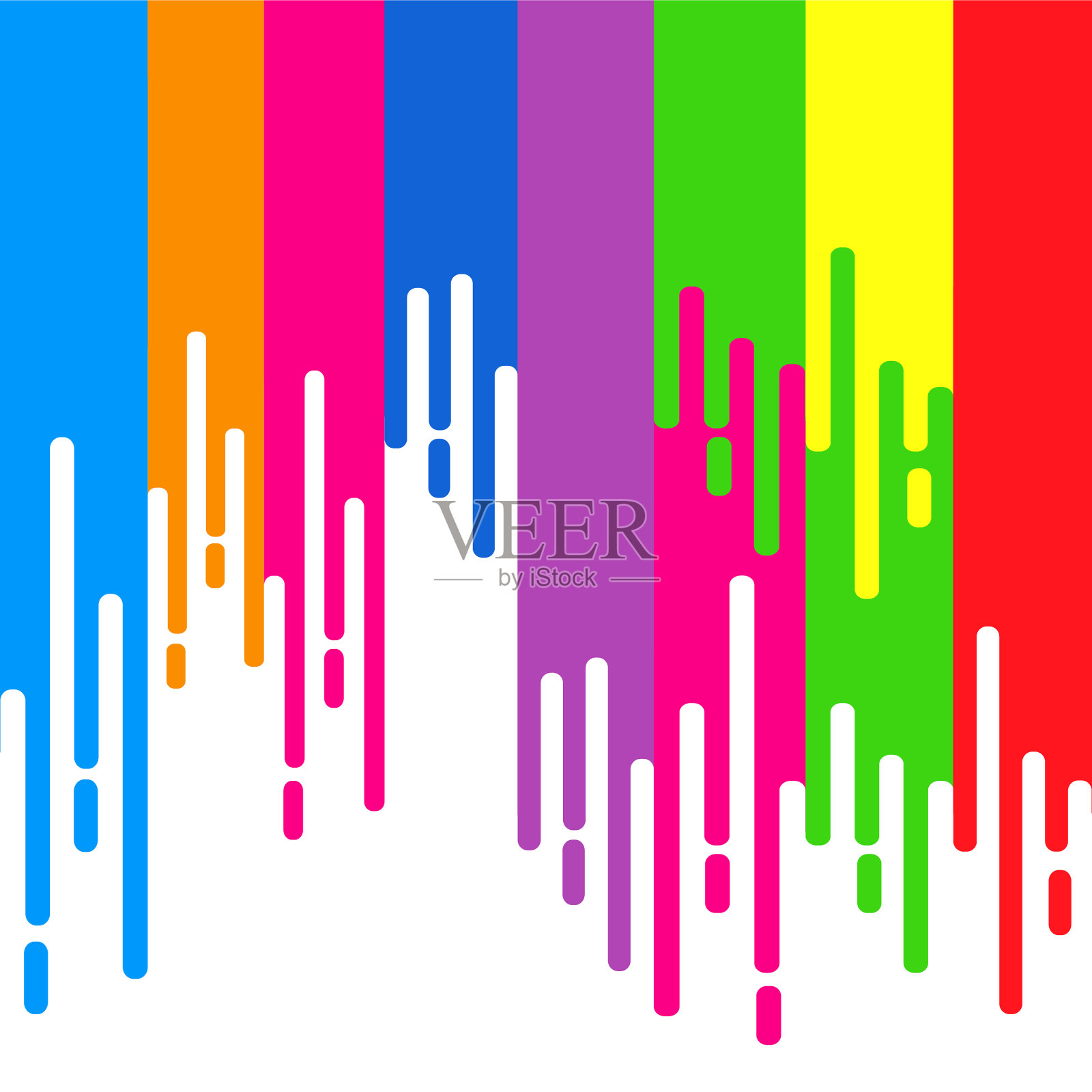 溅漆，多色漆滴上插画图片素材