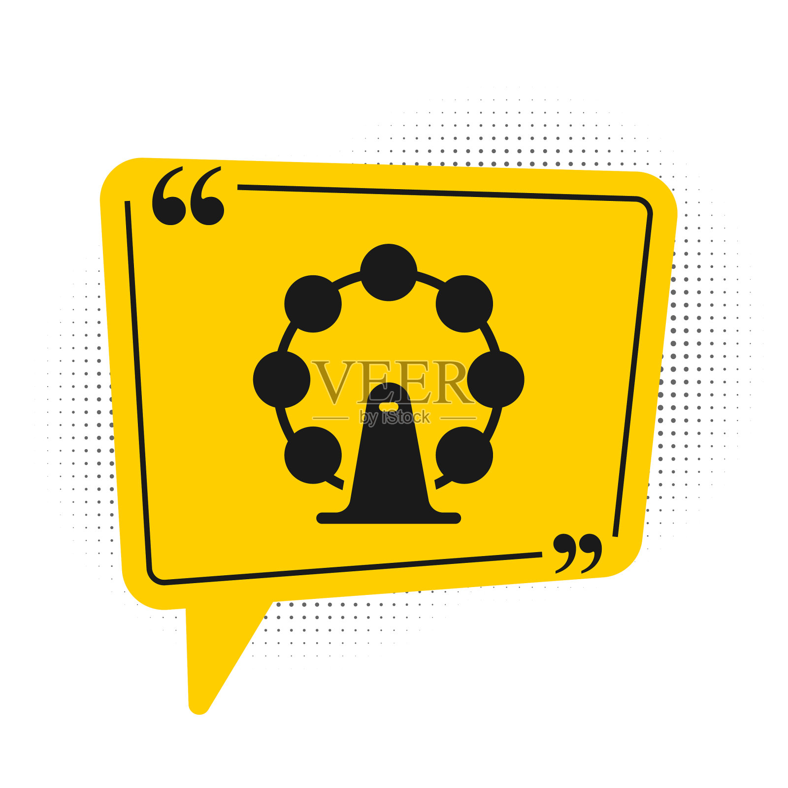 黑色伦敦眼图标孤立在白色背景图标素材