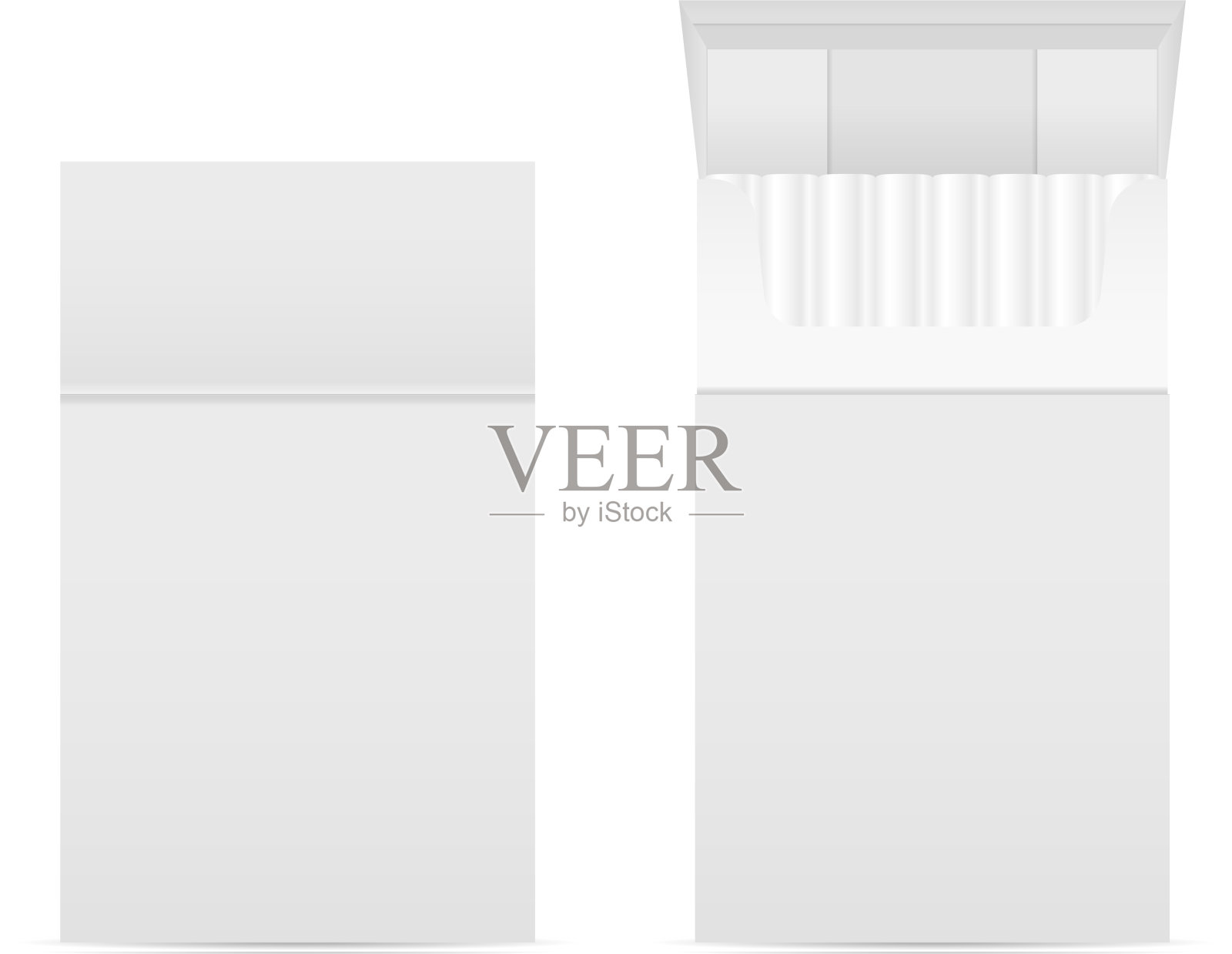 香烟盒集插画图片素材