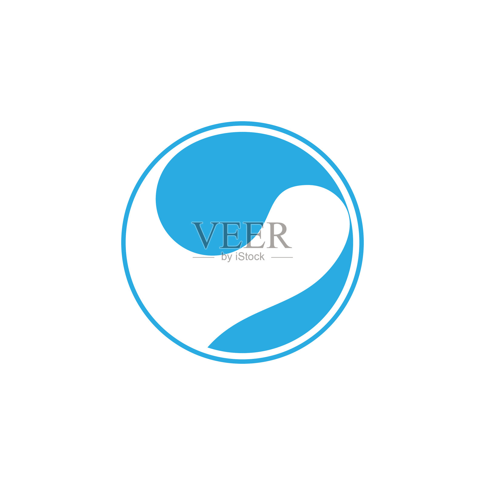 液态水运动简单标志设计元素图片